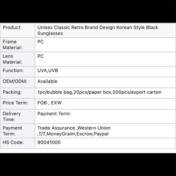 OVERSIZED SUNGLASSES BLACK with CASE - Picture 10 of 11